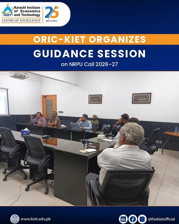 ORIC-KIET Organizes Guidance Session on NRPU Call 2026–27