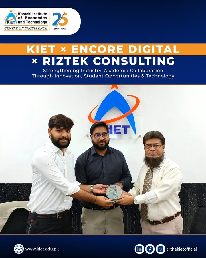 🤝 KIET Signs MoU with Encore Digital in Partnership with RizTek Consulting (Canada)