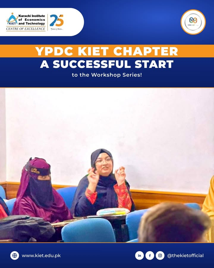 YPDC KIET Chapter | A Successful Start to the Workshop Series!