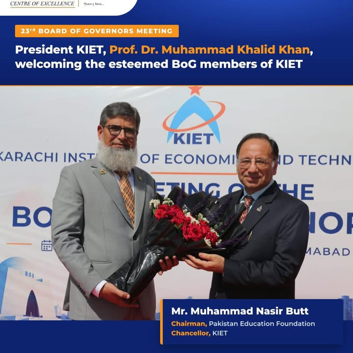 23rd BoG Meeting held on 24th October 2026, at KIET North Nazimabad